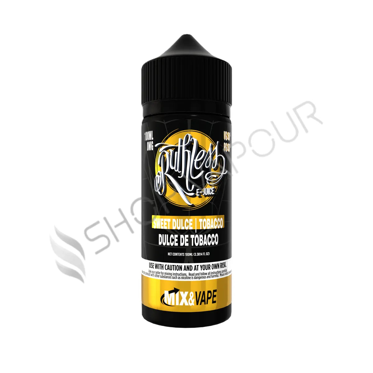 Dulce De Tobacco 100ml Shortfill E-Liquid by Ruthless