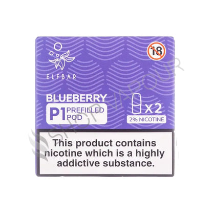 Elf Bar Mate P1 Prefilled Vape Pods - Blueberry