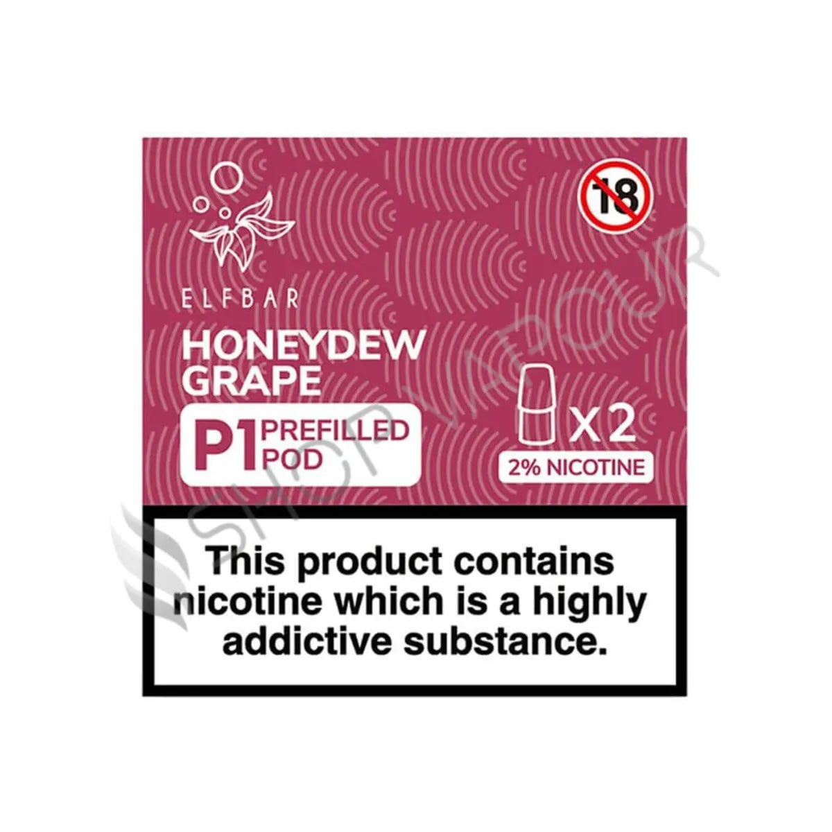 Elf Bar Mate P1 Prefilled Vape Pods - Honeydew Grape