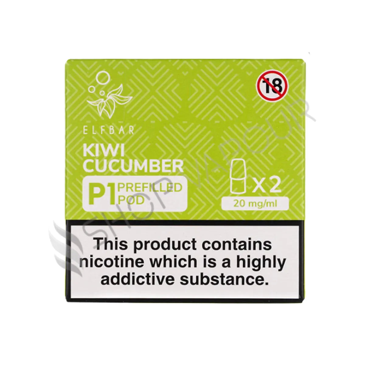 Elf Bar Mate P1 Prefilled Vape Pods - Kiwi Cucumber