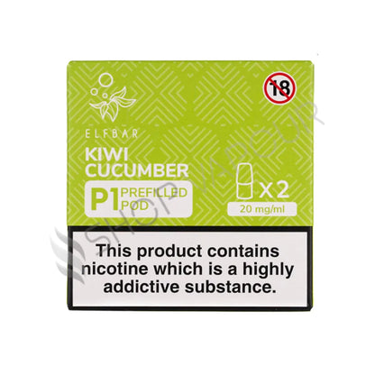 Elf Bar Mate P1 Prefilled Vape Pods - Kiwi Cucumber
