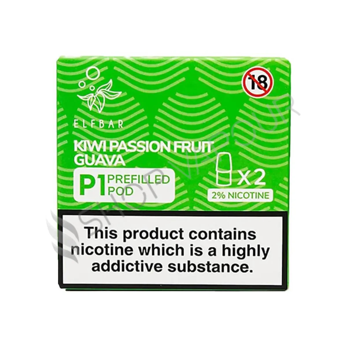 Elf Bar Mate P1 Prefilled Vape Pods - Kiwi Passion Fruit Guava