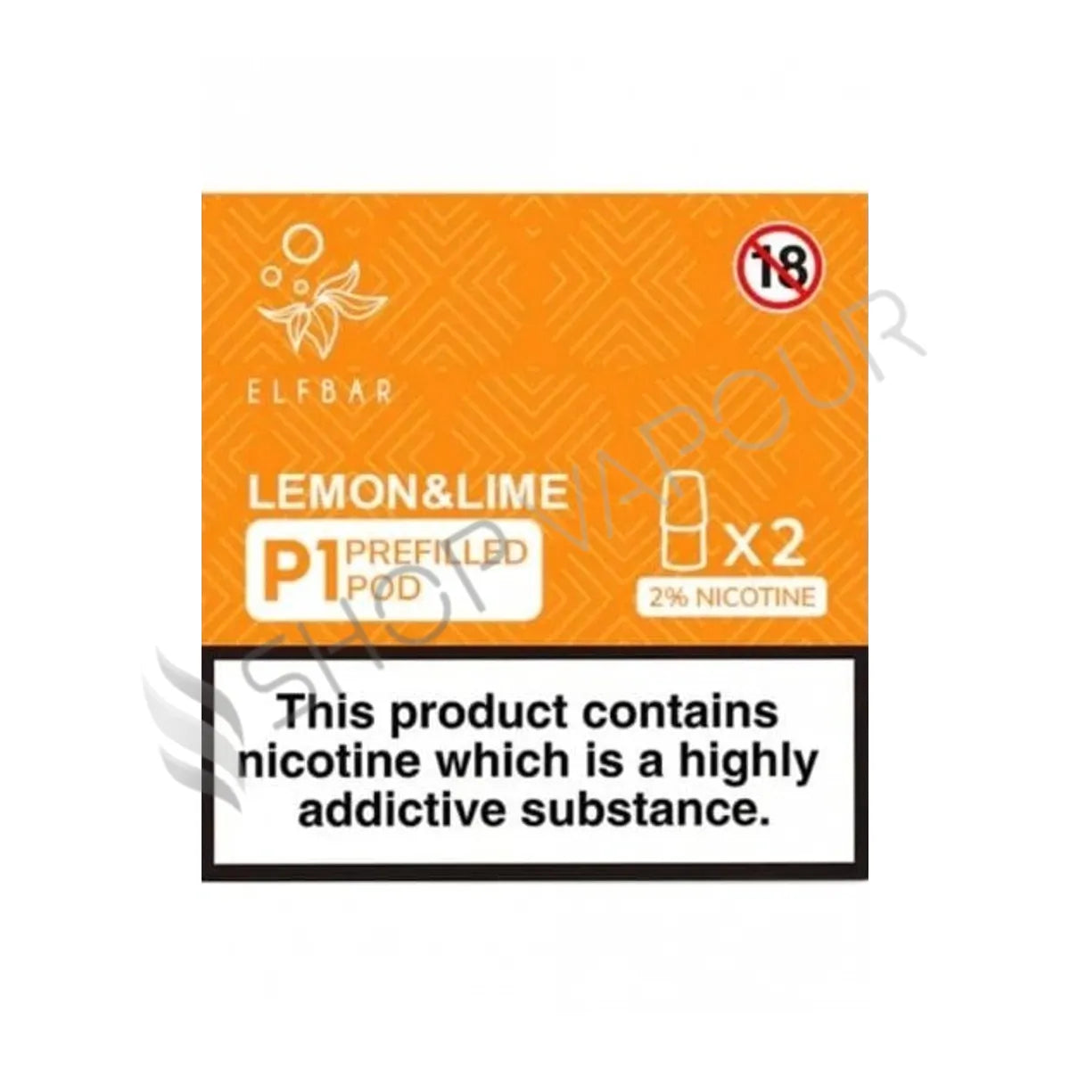 Elf Bar Mate P1 Prefilled Vape Pods - Lemon & Lime