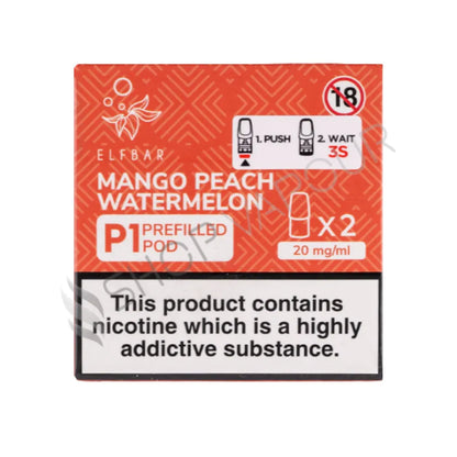 Elf Bar Mate P1 Prefilled Vape Pods - Mango Peach Watermelon