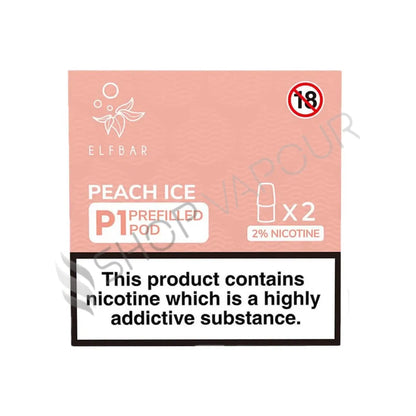 Elf Bar Mate P1 Prefilled Vape Pods - Peach Ice