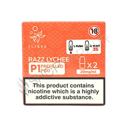 Elf Bar Mate P1 Prefilled Vape Pods - Razz Lychee
