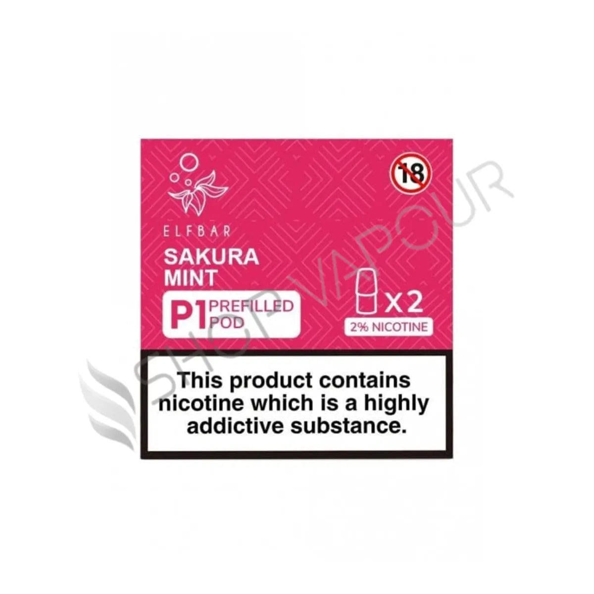 Elf Bar Mate P1 Prefilled Vape Pods - Sakura Mint