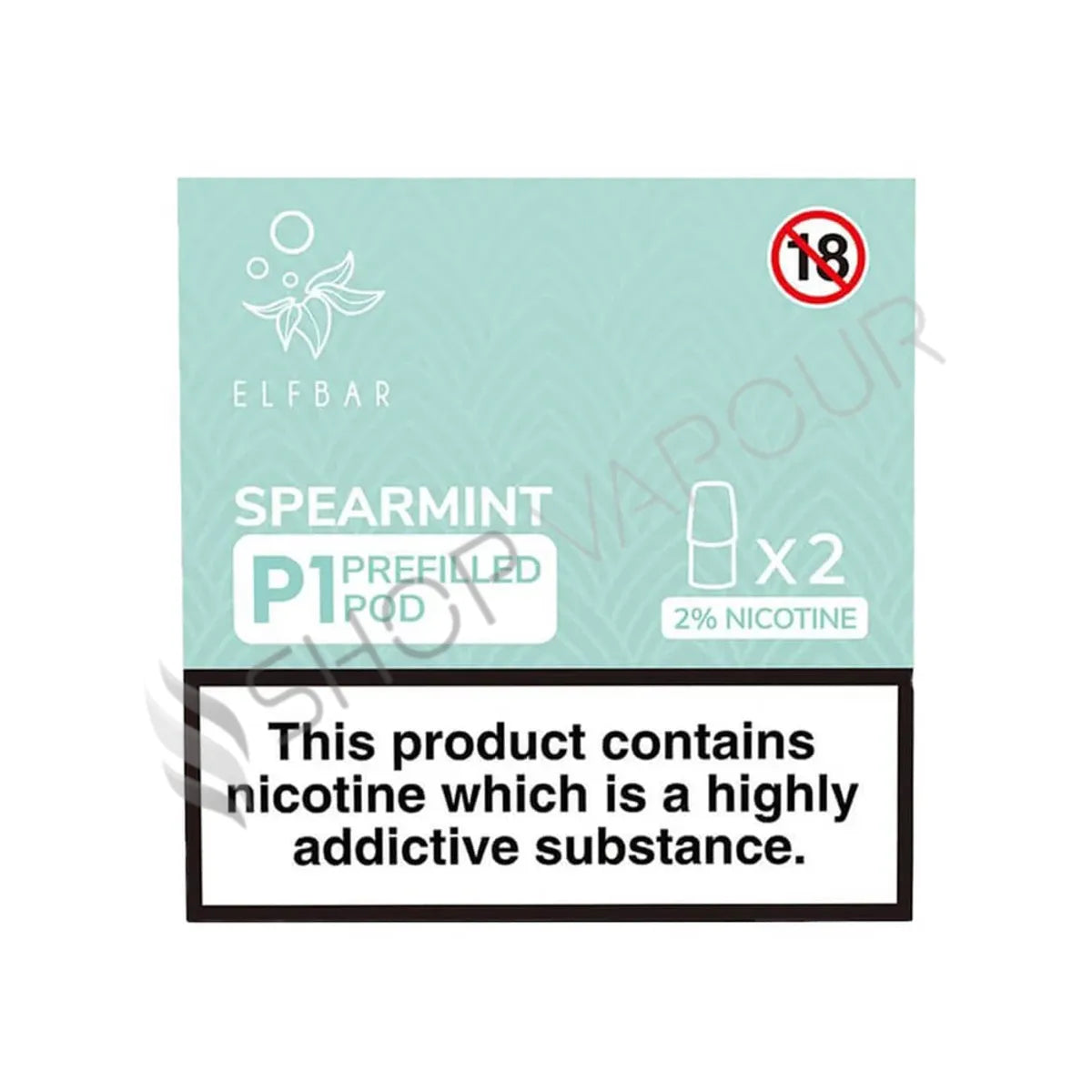 Elf Bar Mate P1 Prefilled Vape Pods - Spearmint