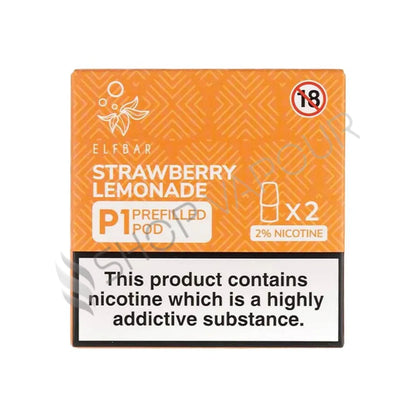 Elf Bar Mate P1 Prefilled Vape Pods - Strawberry Lemonade