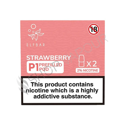 Elf Bar Mate P1 Prefilled Vape Pods - Strawberry