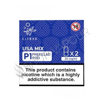 Elf Bar Mate P1 Prefilled Vape Pods - USA Mix