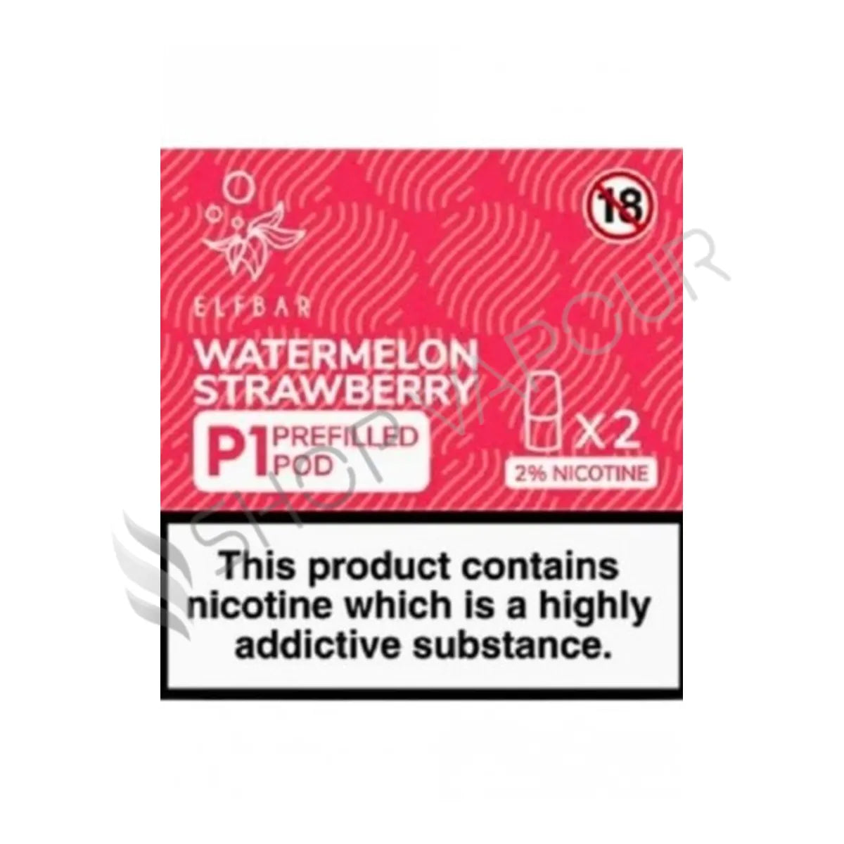 Elf Bar Mate P1 Prefilled Vape Pods - Watermelon Strawberry