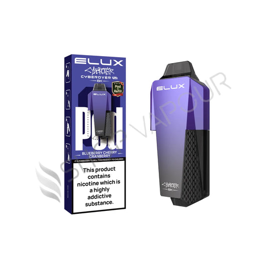 Blueberry Cherry Cranberry Cyberover 6K Prefilled Pod & Refill by Elux