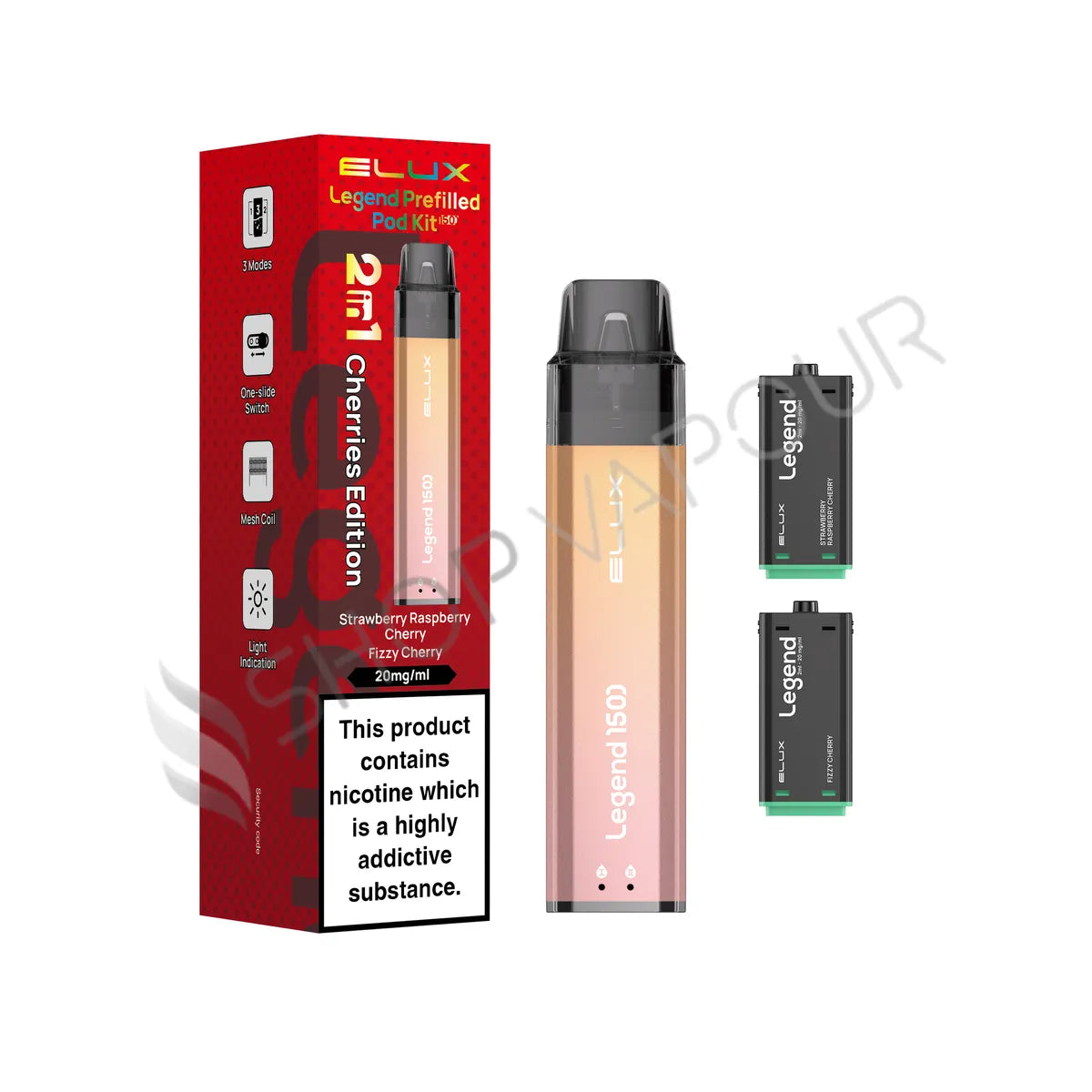 Elux Legend 1500 Prefilled Pod Kit - Cherry Edition