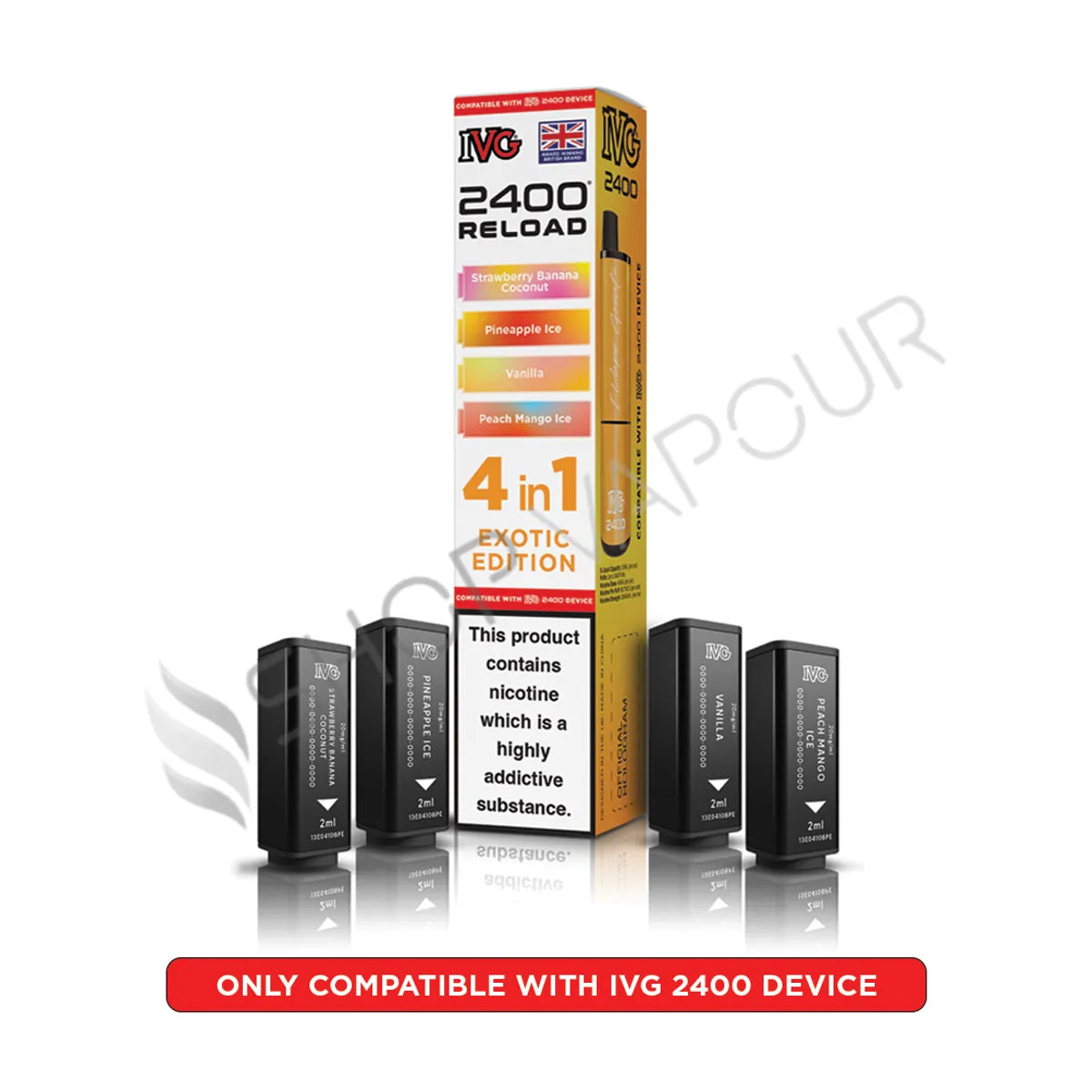 Exotic Edition Reload Prefilled Pods by IVG 2400