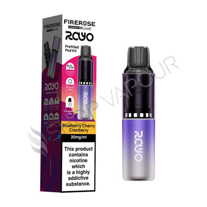 Firerose Rayo 600 Prefilled Pod Kit - Blueberry Cherry Cranberry