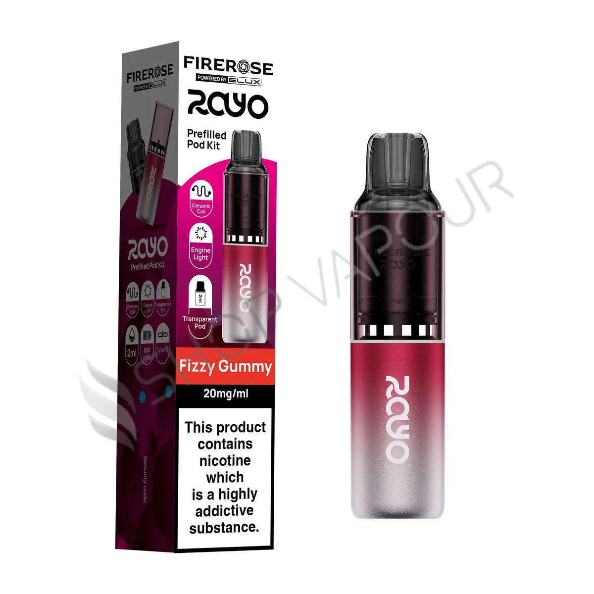 Firerose Rayo 600 Prefilled Pod Kit - Fizzy Gummy