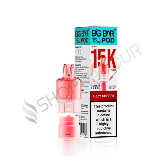Fizzy Cherry 15K Pro Prefilled Pod & Refill by Big Bar