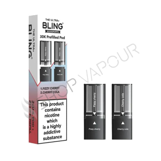 Fizzy Cherry / Cherry Cola Ultra Plus 30K Prefilled Pod & Refill by The Bling