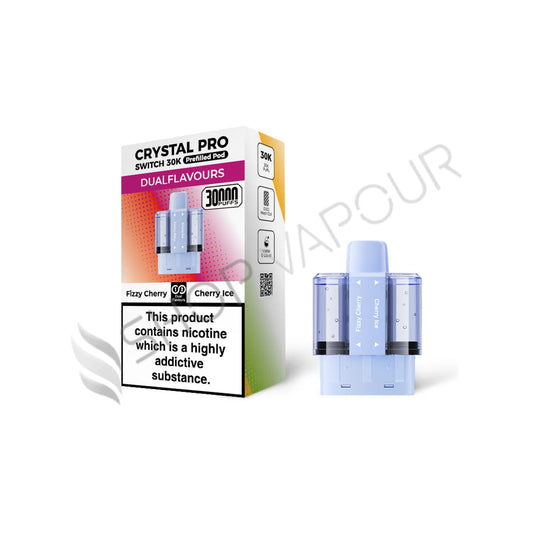 Fizzy Cherry / Cherry Ice Switch 30K Prefilled Pods by Crystal Pro
