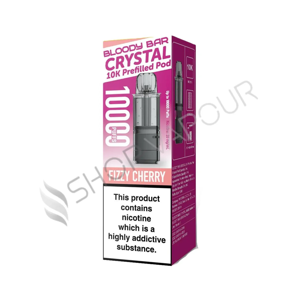 Fizzy Cherry Ultra Twist Crystal 10K Prefilled Pod & Refill by Bloody Bar