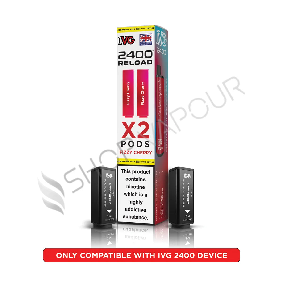 Fizzy Cherry Reload Prefilled Pods by IVG 2400