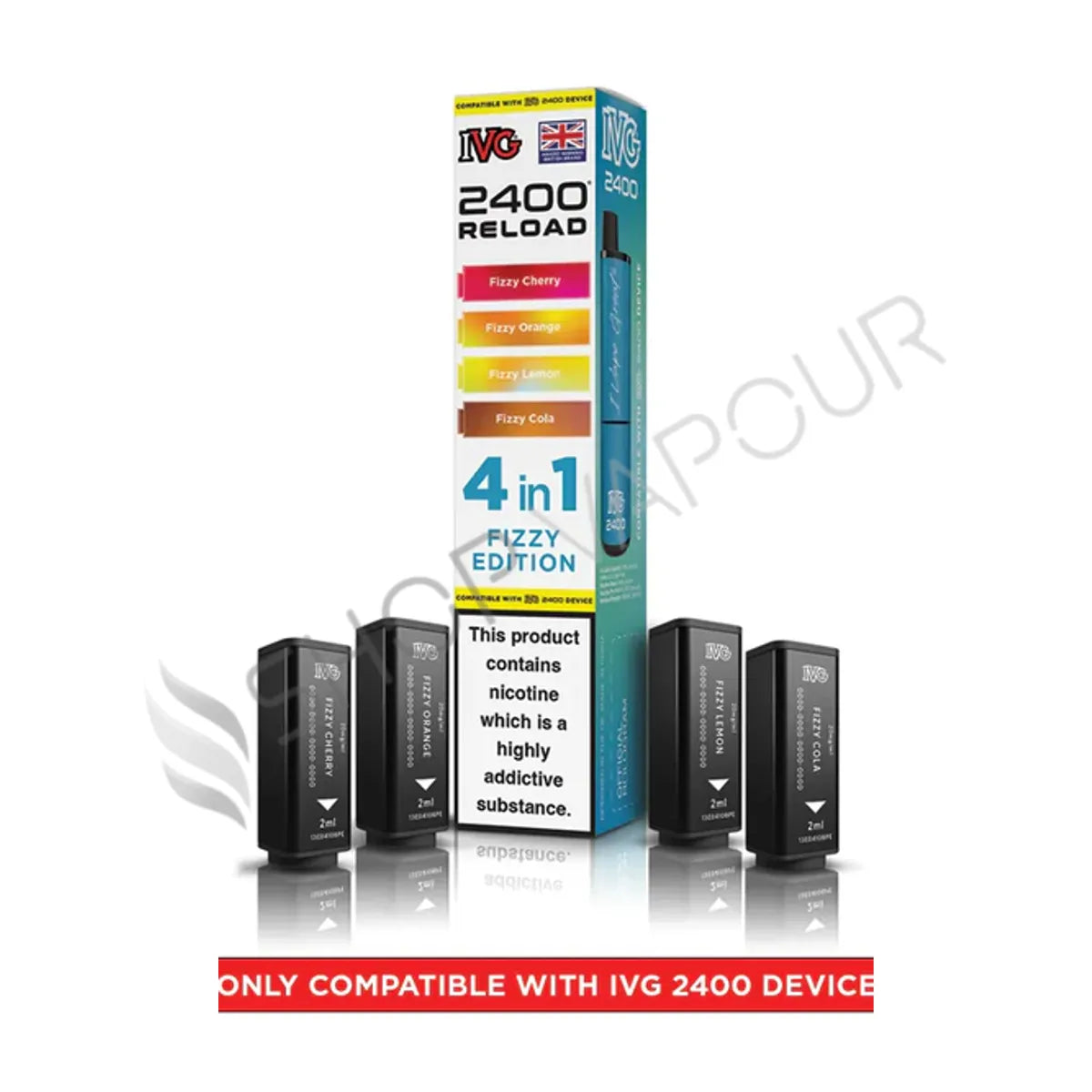 Fizzy Edition Reload Prefilled Pods by IVG 2400