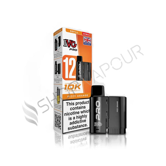 Fizzy Orange Pro 12 Prefilled Pod & Refill by IVG