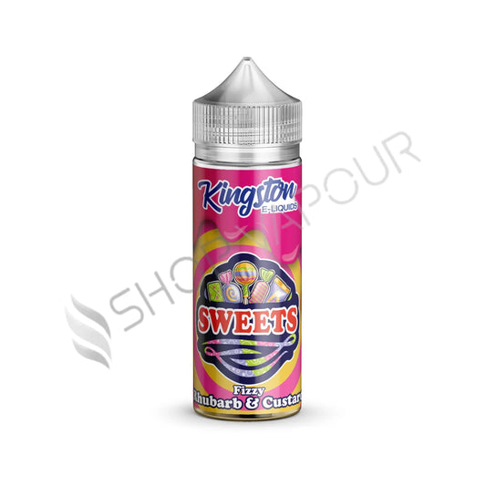 Fizzy Rhubarb & Custard 100ml Shortfill E-Liquid by Kingston Sweets