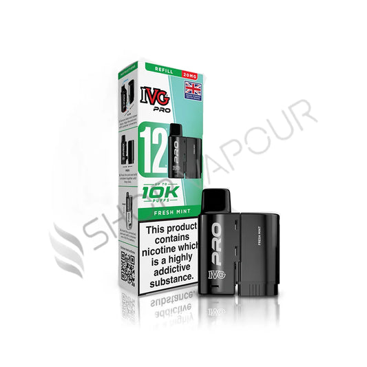 Fresh Mint Pro 12 Prefilled Pod & Refill by IVG