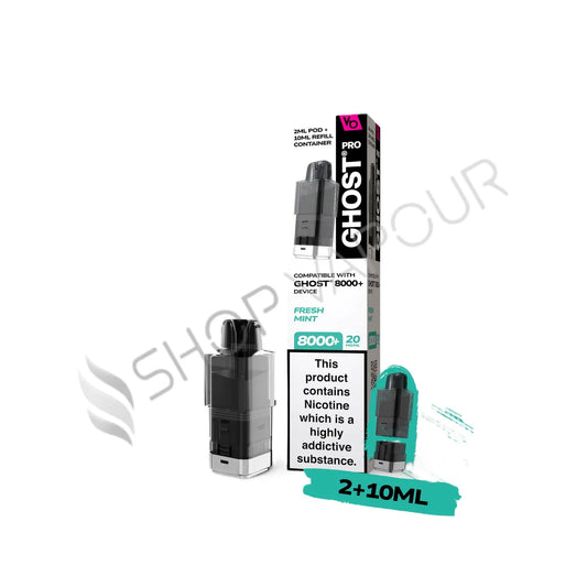 Fresh Mint Pro 8000+ Prefilled Pod & Refill by Ghost