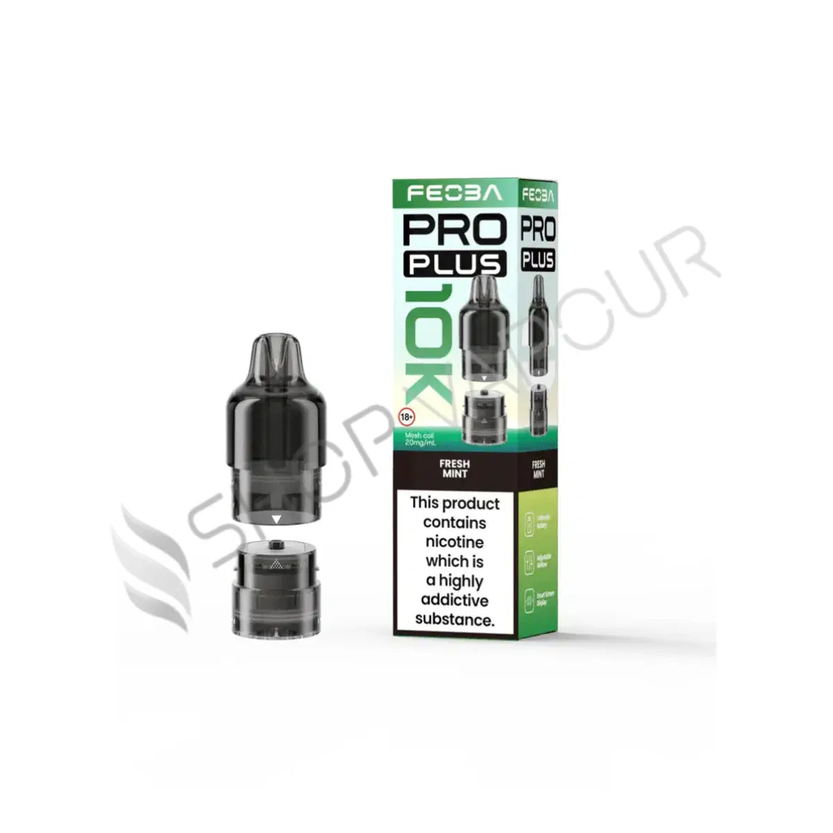 Fresh Mint Pro Plus 10K Prefilled Pod & Refill by Feoba