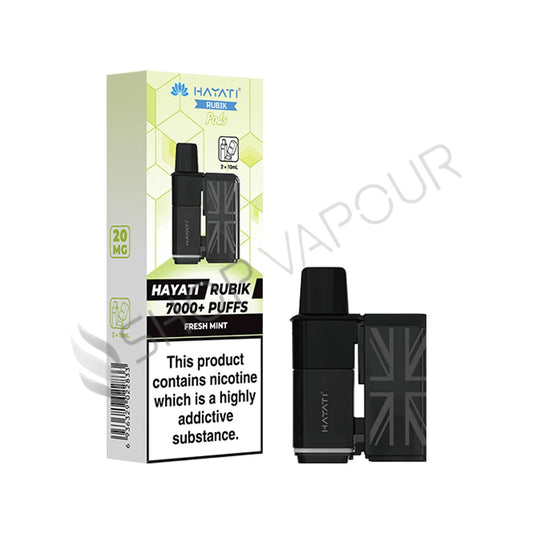 Fresh Mint Rubik 7000 Prefilled Pod & Refill by Hayati
