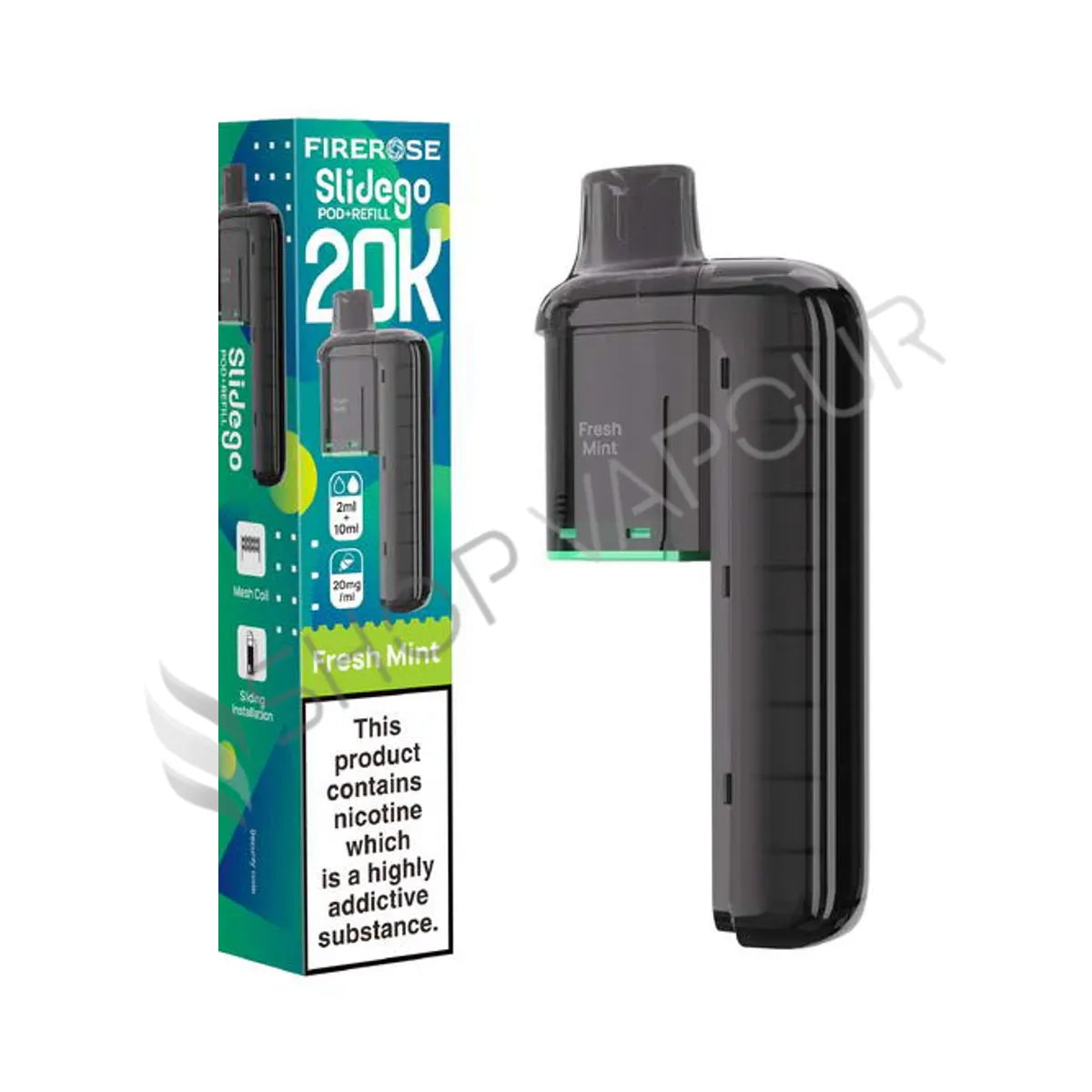 Fresh Mint Slidego 20K Prefilled Pod & Refill by Firerose