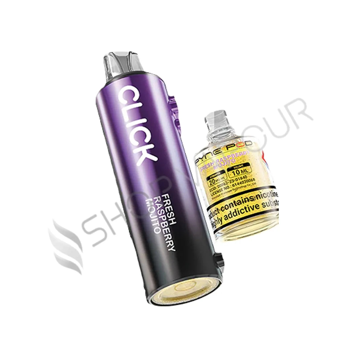 Fresh Raspberry Mojito Click 10K Pod & Bottle by Pyne Pod