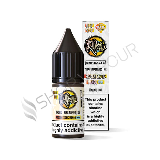 Frozen Exotic Mango On Ice Nic Salt E-Liquid by Ruthless Bar Saltz