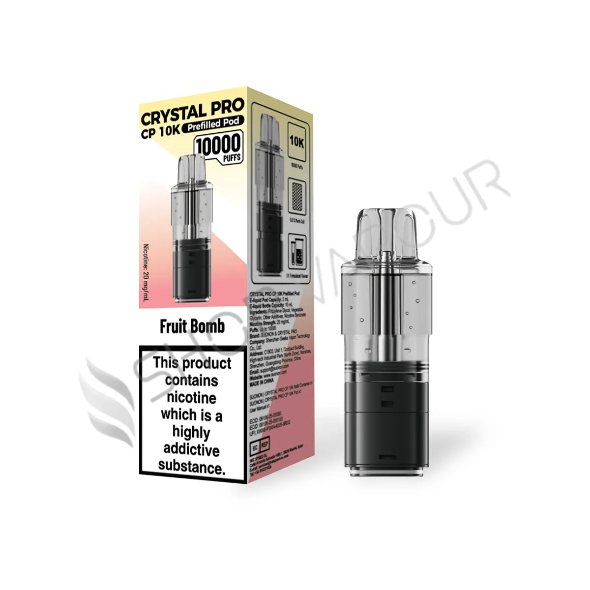 Fruit Bomb CP 10K Prefilled Pod & Refill by Crystal Pro