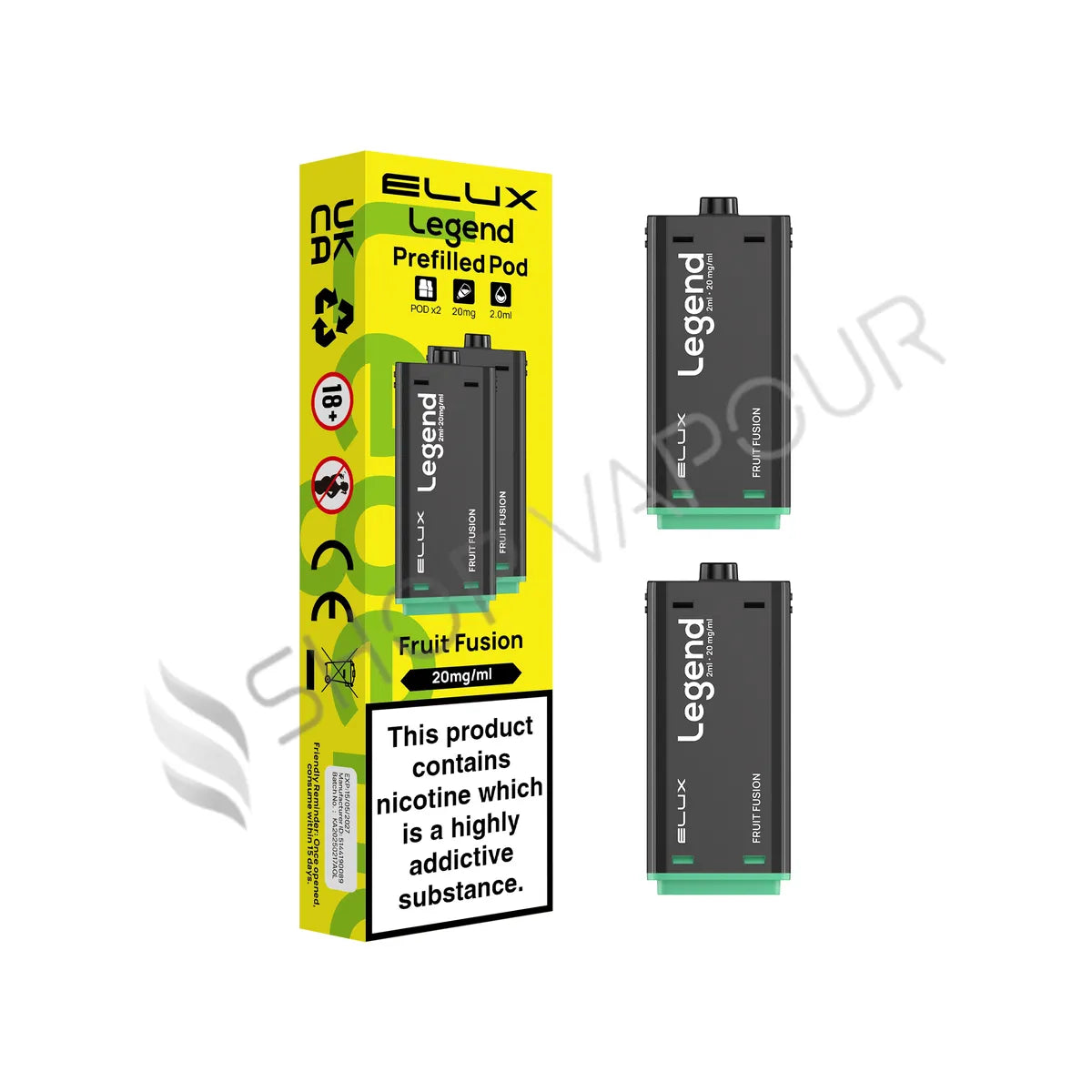 Fruit Fusion 1500 Prefilled Pods by Elux Legend