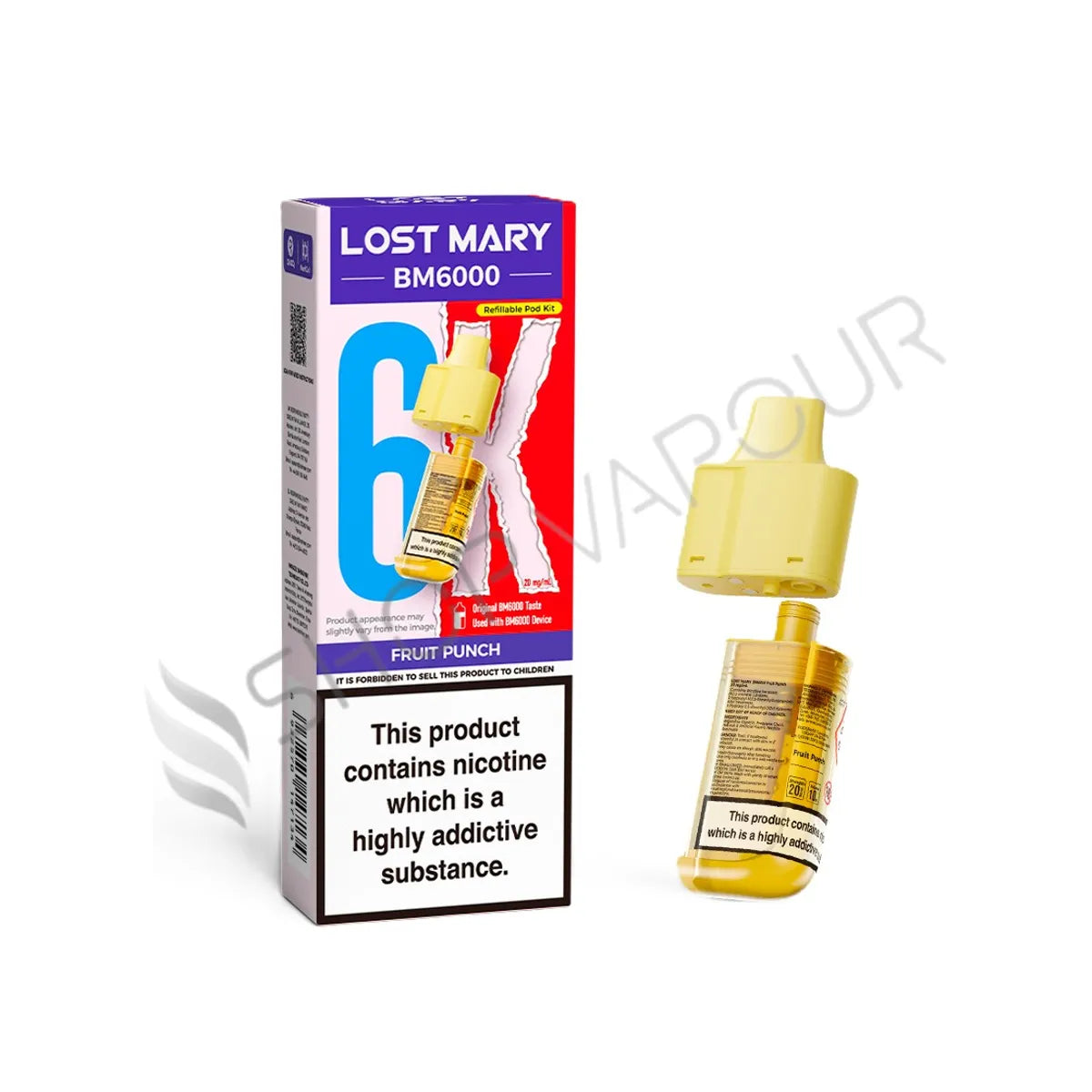 Fruit Punch BM6000 Prefilled Pod & Refill by Lost Mary