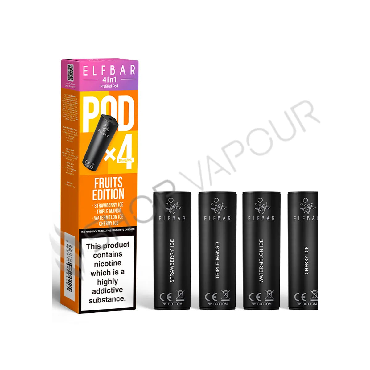 Fruits Edition 4 in 1 Prefilled Pods by Elf Bar