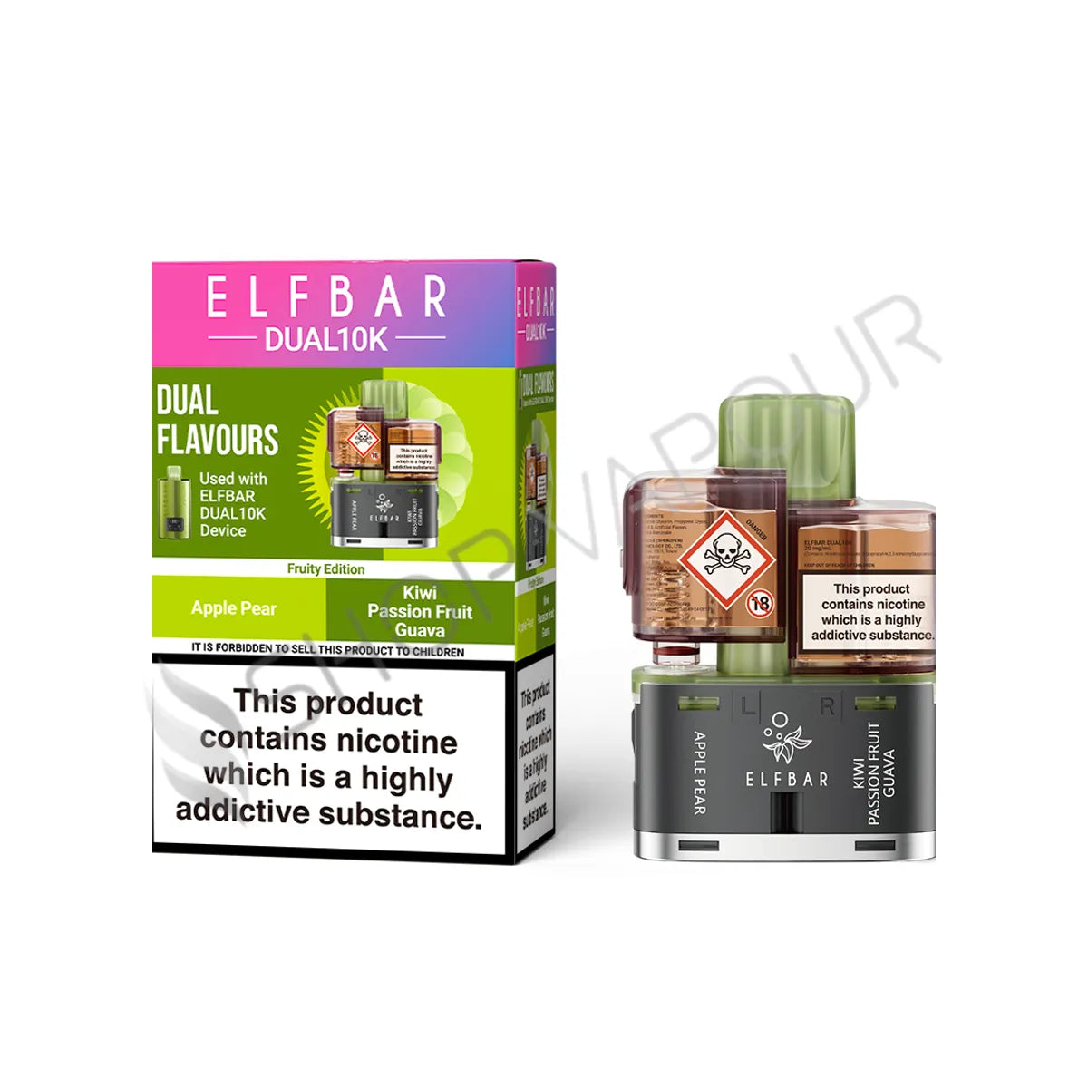 Fruity Edition Dual 10K Prefilled Pod & Refill by Elf Bar