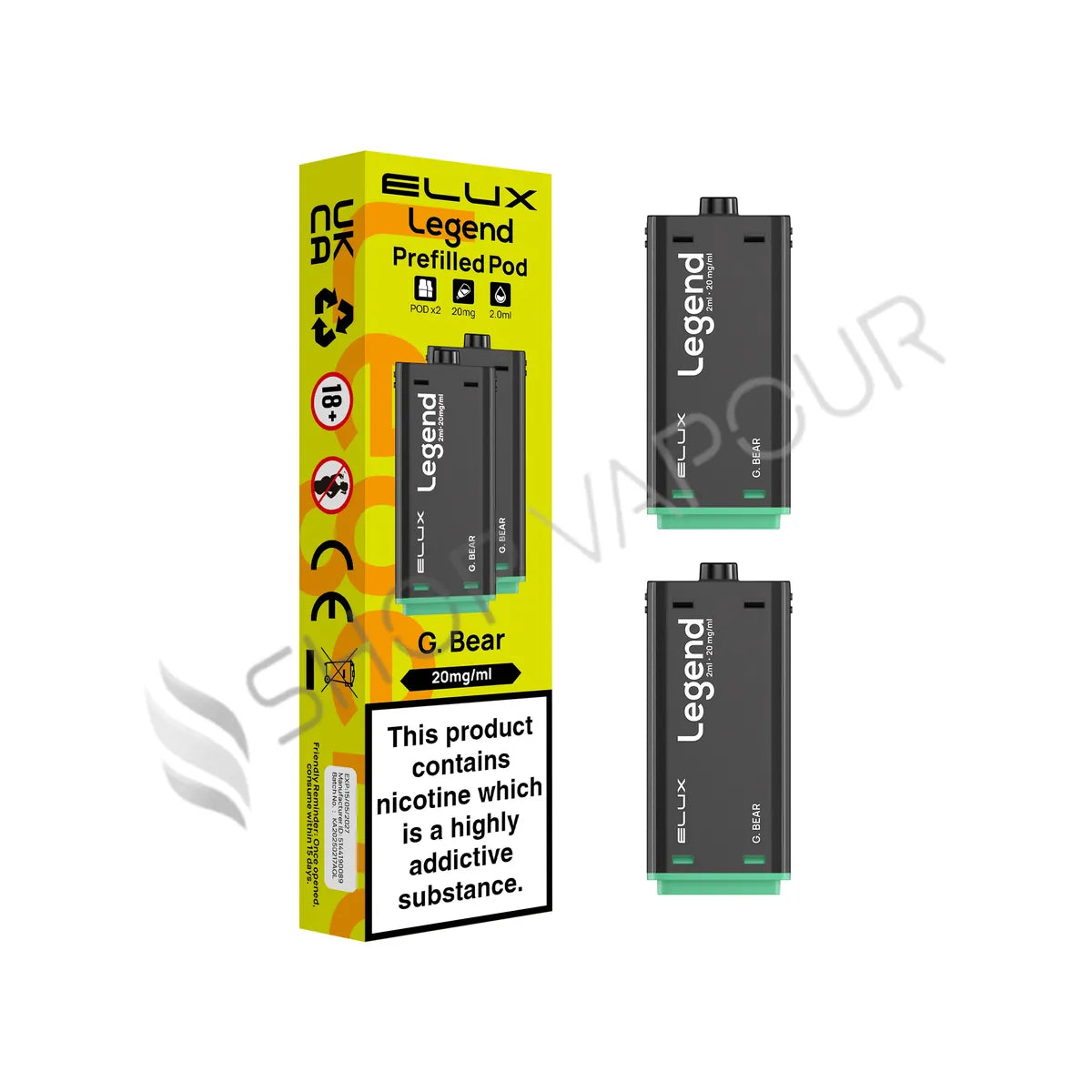 G. Bear 1500 Prefilled Pods by Elux Legend