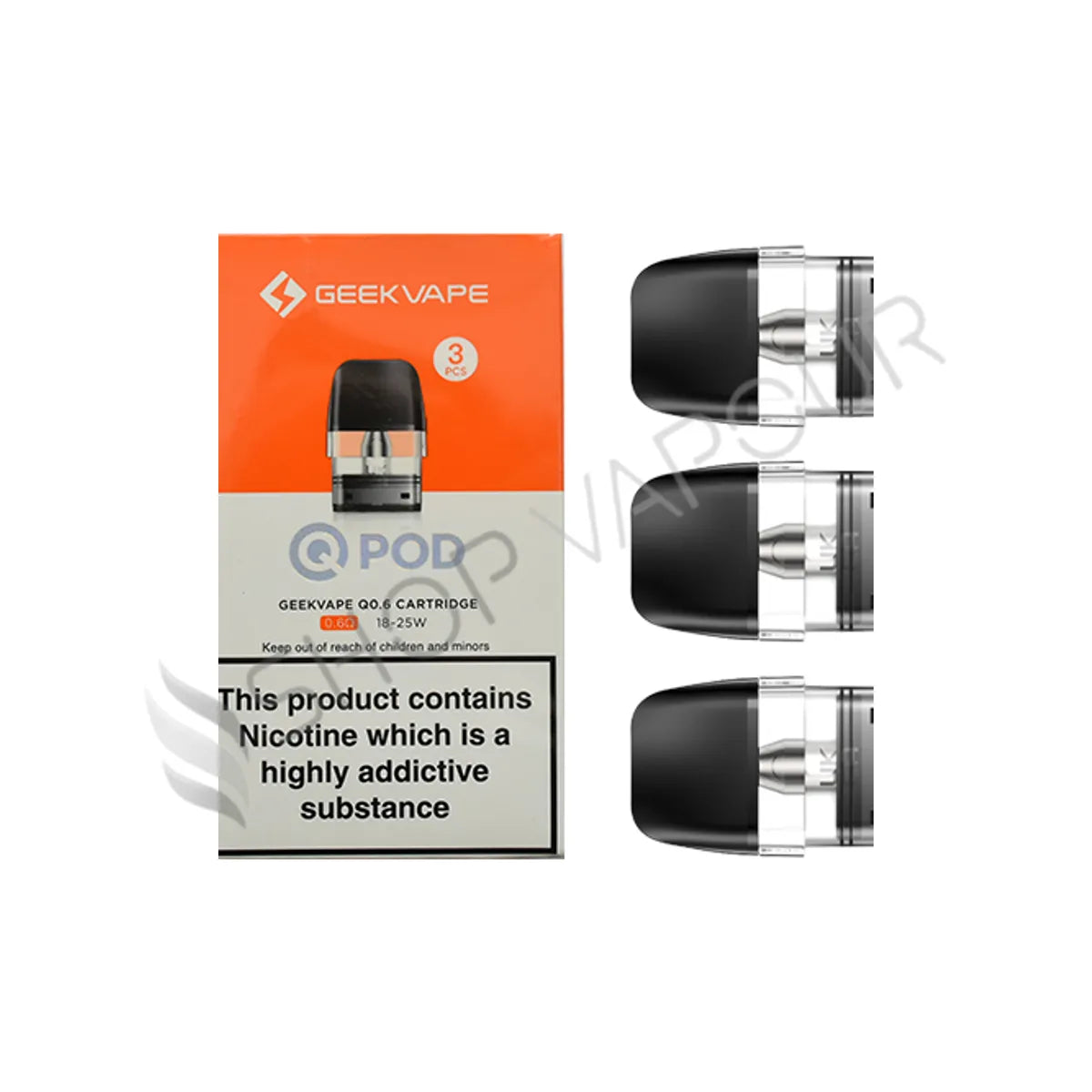 Geekvape Q Replacement Pods - 0.6 Ohm
