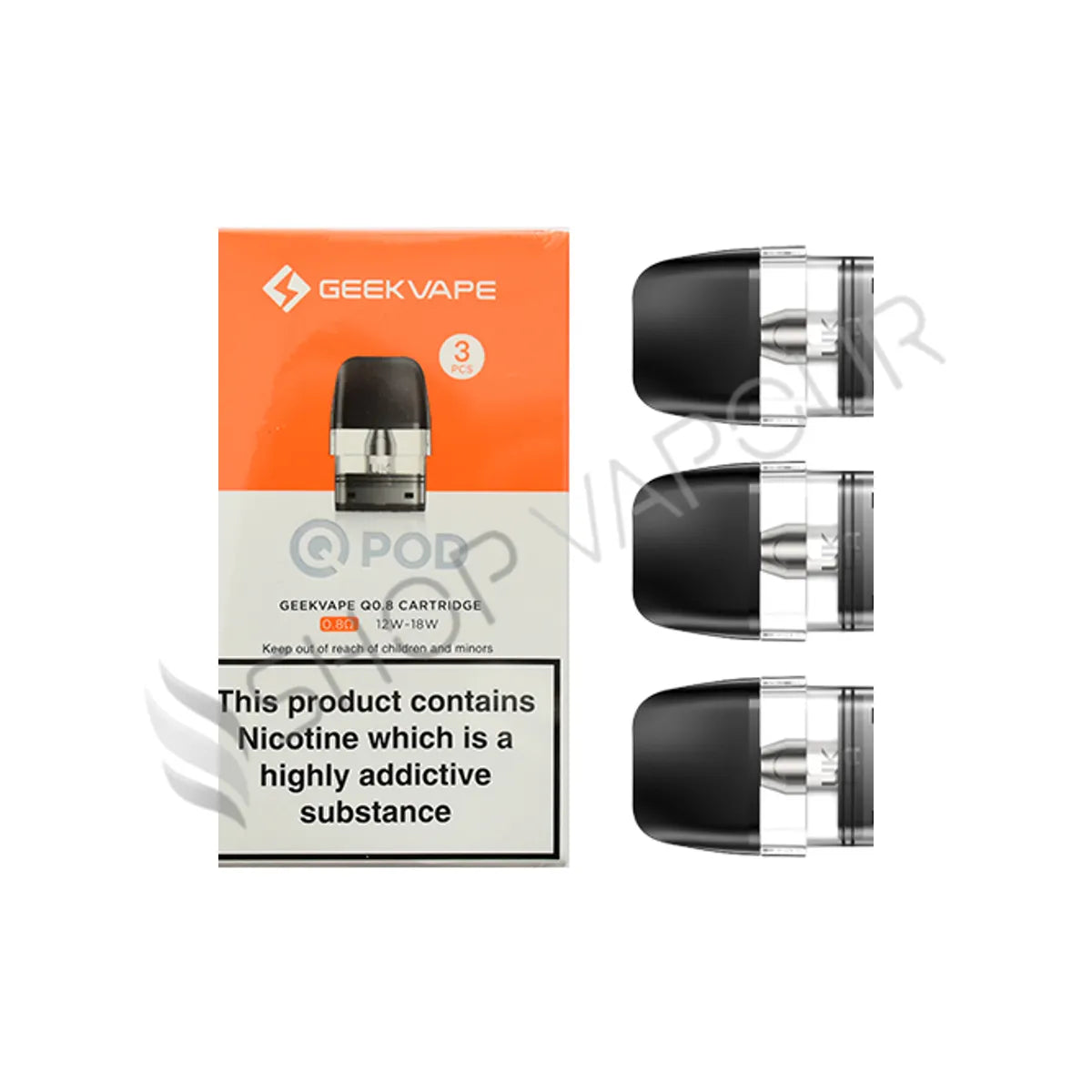 Geekvape Q Replacement Pods - 0.8 Ohm