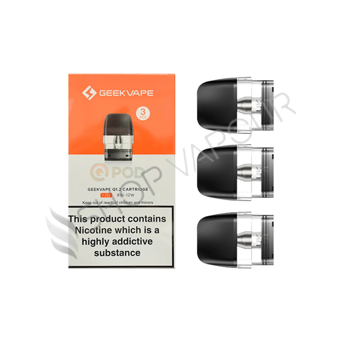 Geekvape Q Replacement Pods - 1.2 Ohm