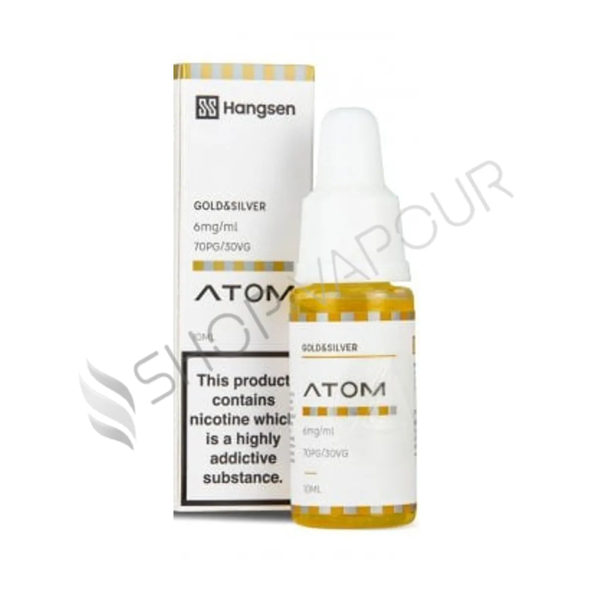Gold & Silver 10ml E-Liquid by Hangsen Atom