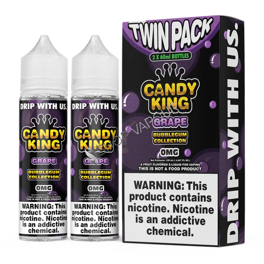Grape Bubblegum 100ml Shortfill E-Liquid by Candy King