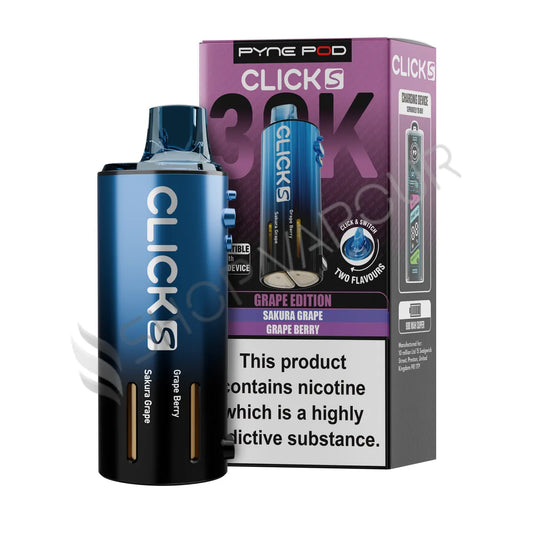 Grape Edition Click S 30K Prefilled Pod & Refill by Pyne Pod
