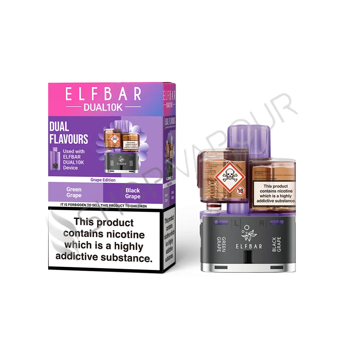 Grape Edition Dual 10K Prefilled Pod & Refill by Elf Bar
