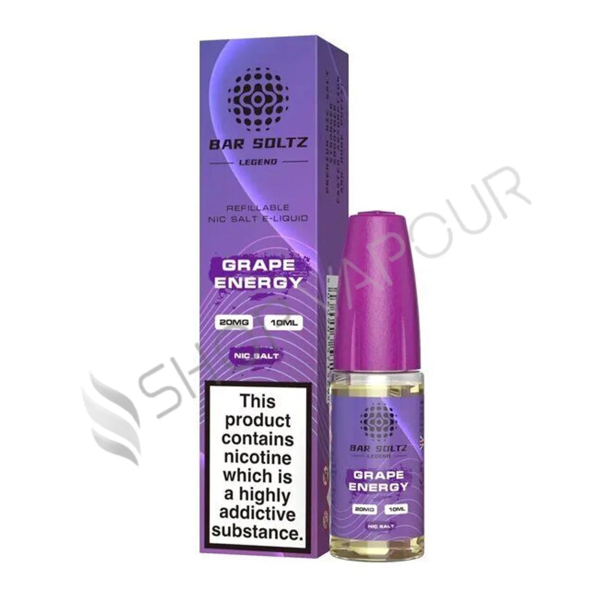 Grape Energy Nic Salt E-Liquid by Bar Soltz Legend